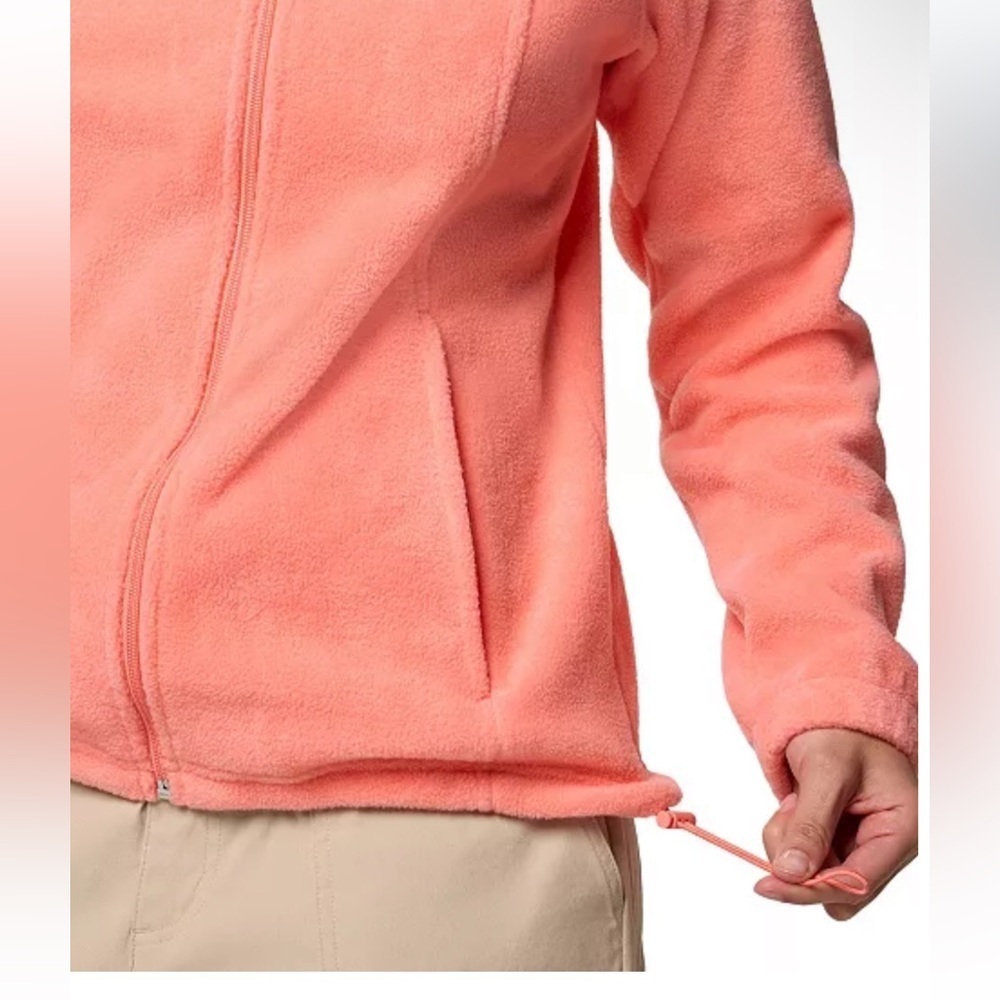 Columbia Women's Bright Coral Teddy Jacket Size L - Picture 5 of 5